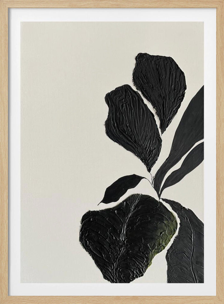 Textured Leaf Elegance | Poster