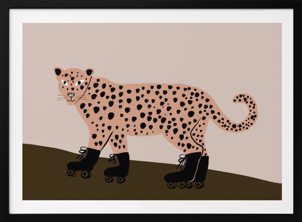 Leopard skating | Poster