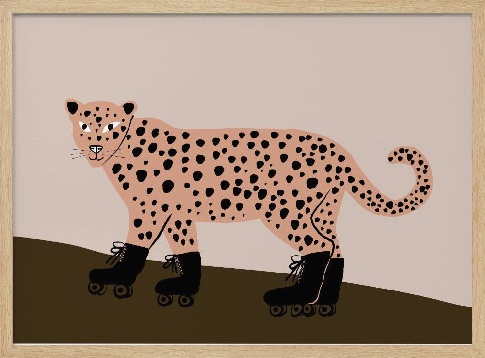 Leopard skating | Poster