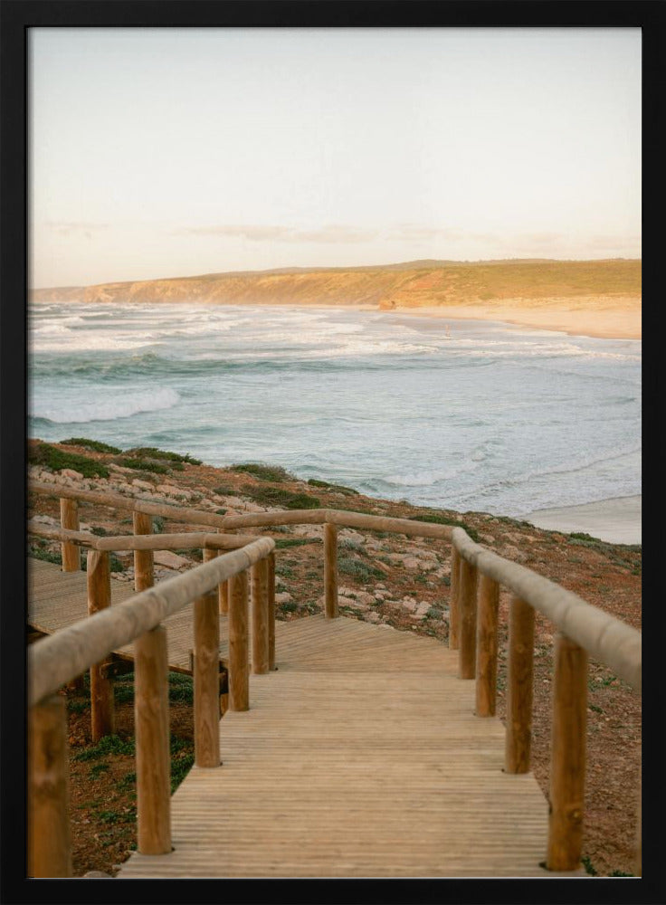 Serene Coastal Landscape At Sunset | Poster