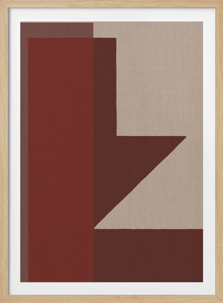Red Geometric Composition | Poster