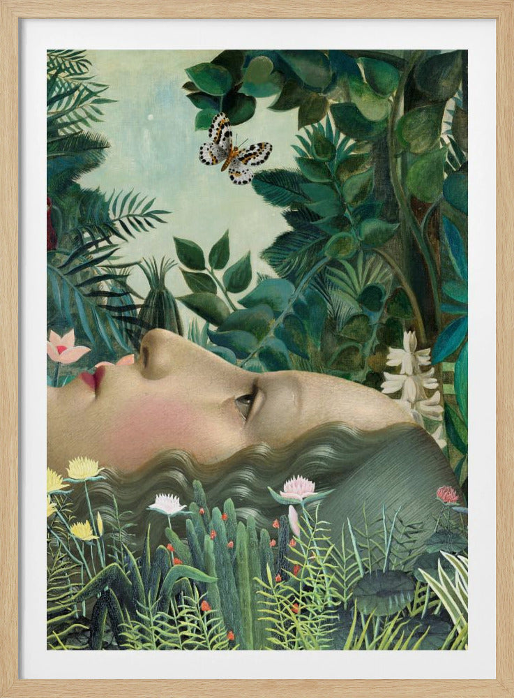 Giovanna In Tropical Garden | Poster