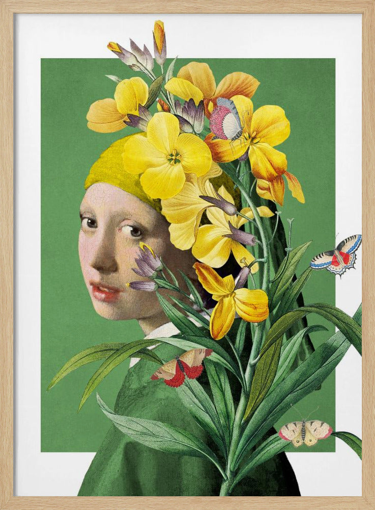 Girl With Pearl Earring the Springtime Edition | Poster