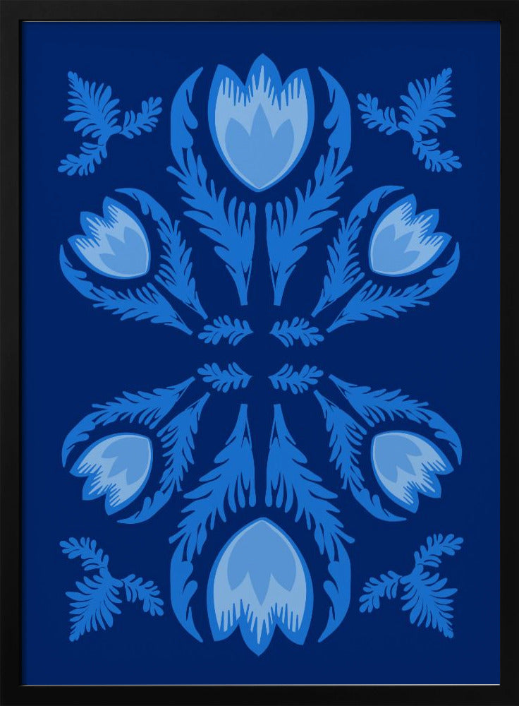 Graphic Florals Lumnious Tulips | Poster