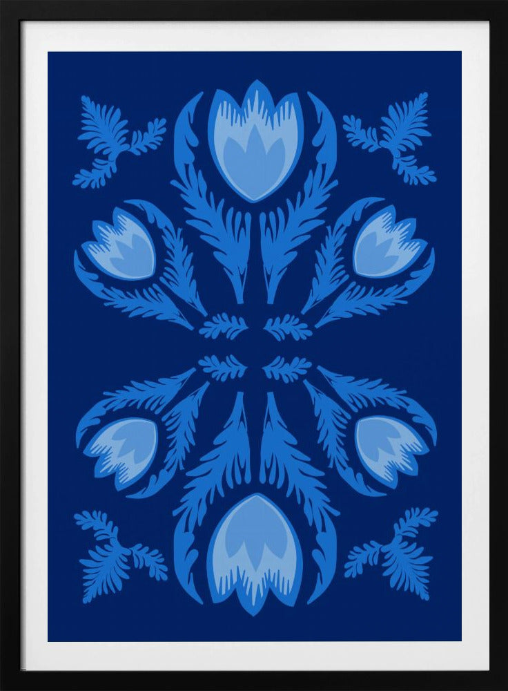 Graphic Florals Lumnious Tulips | Poster