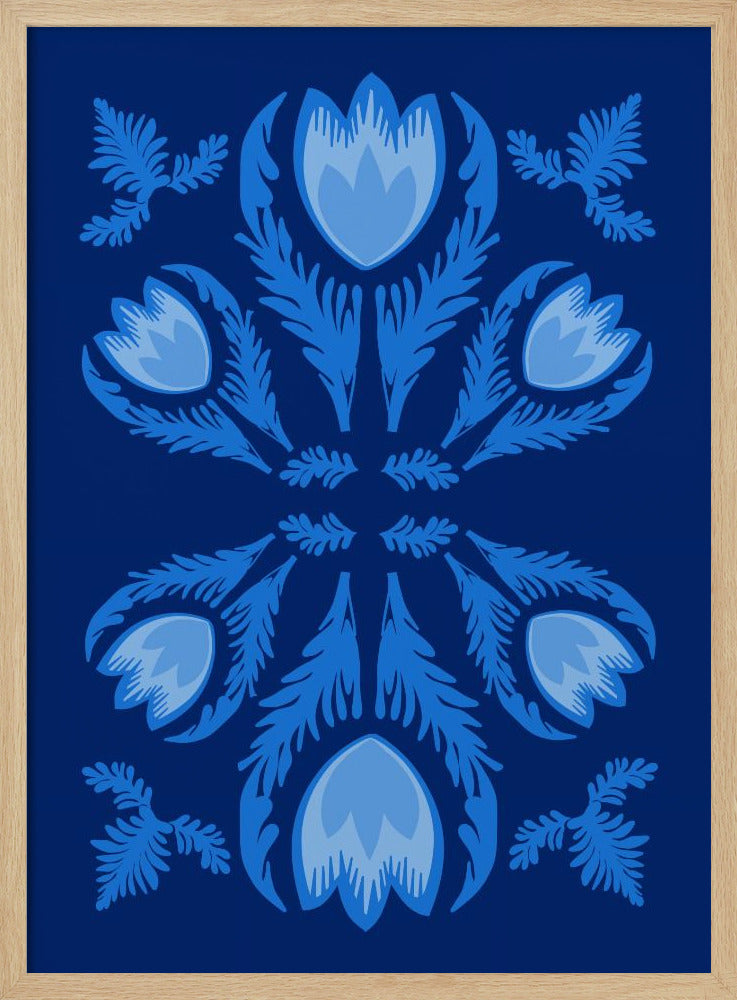 Graphic Florals Lumnious Tulips | Poster