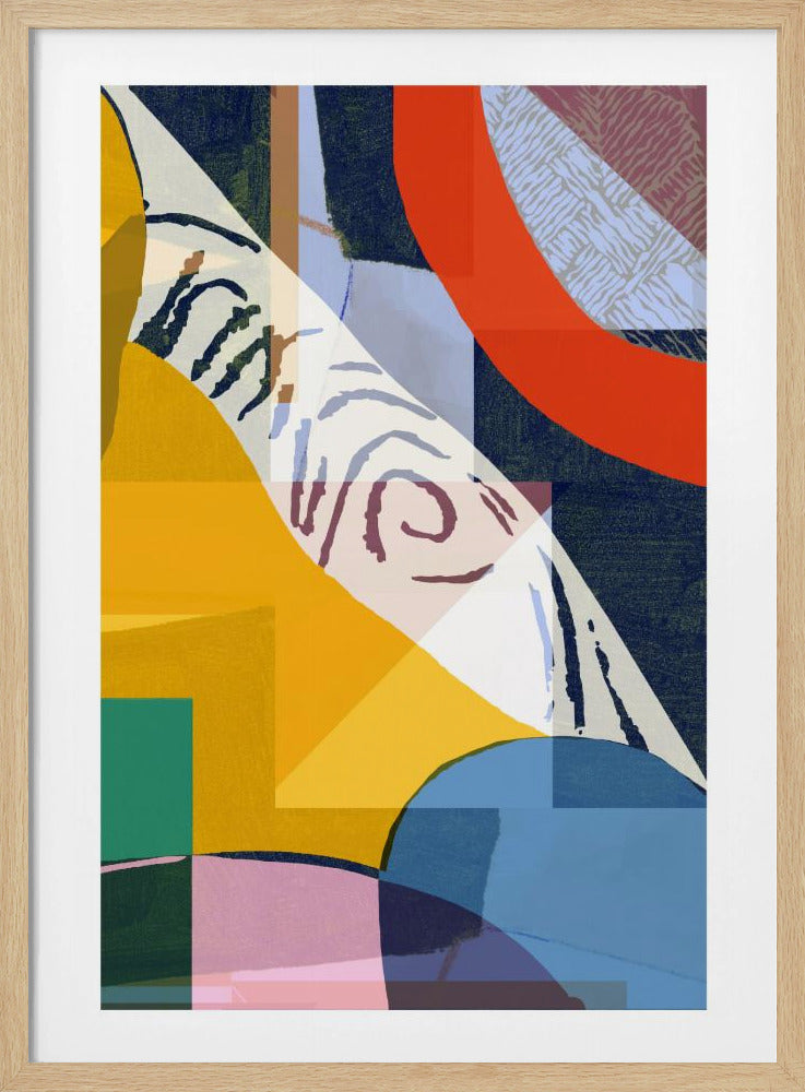 Vibrant Composition Of Geometric Shapes | Poster