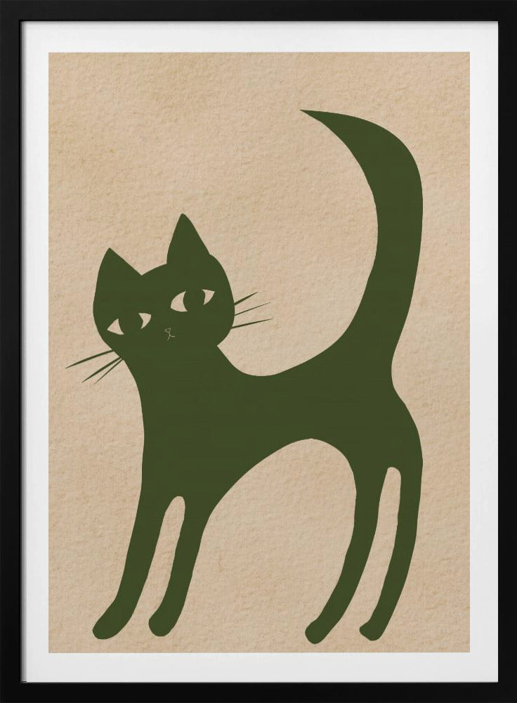 Green cat | Poster