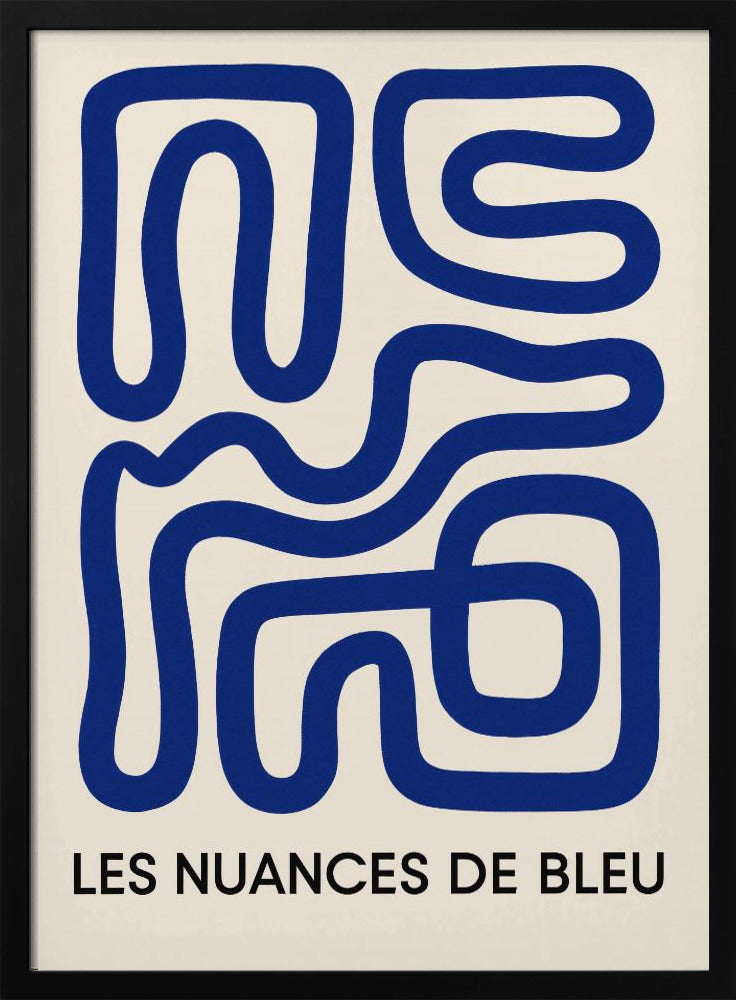 Blue Maze Flow | Poster