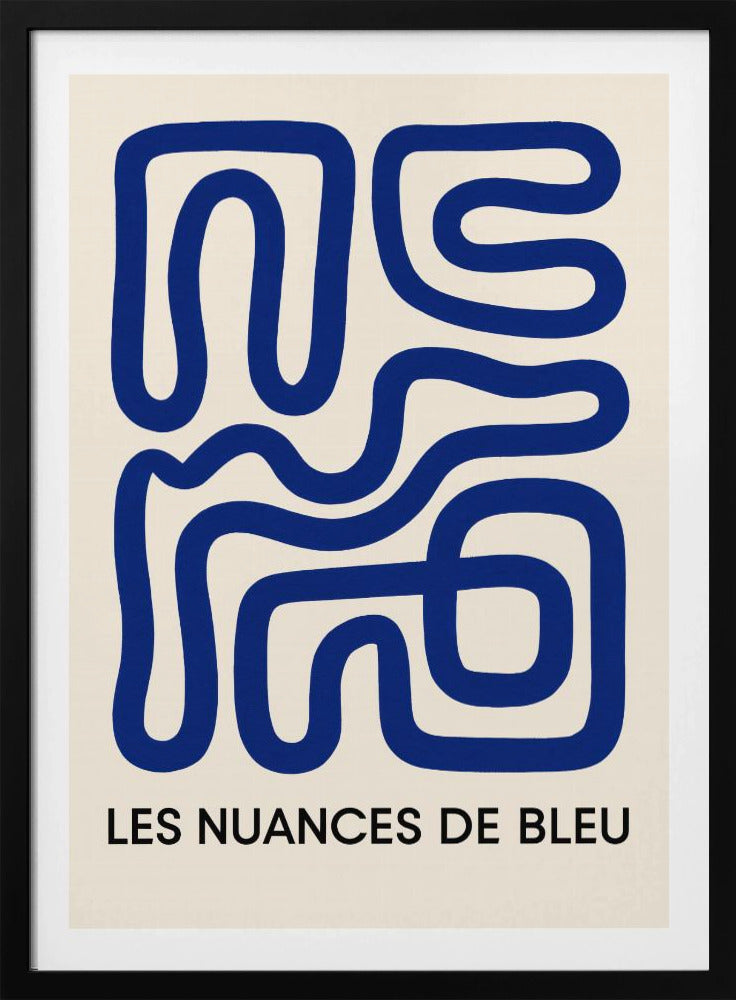 Blue Maze Flow | Poster