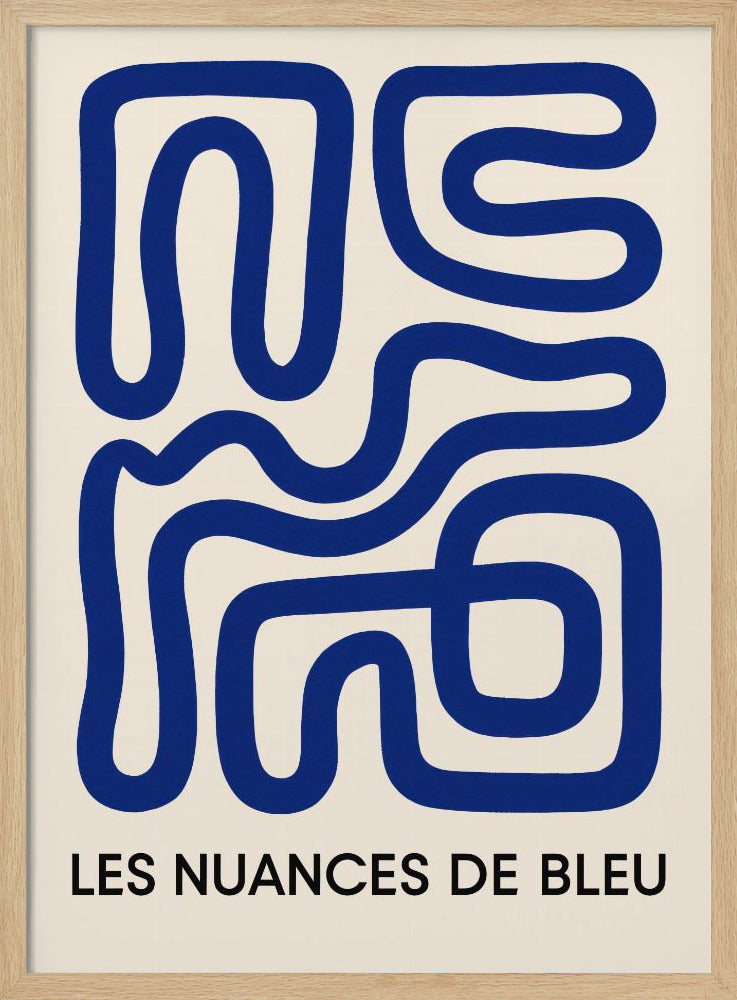 Blue Maze Flow | Poster