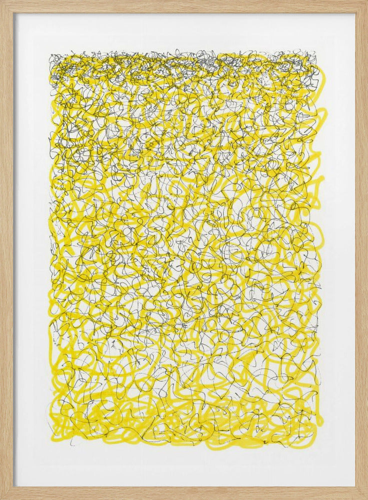 Yellow Lines and Thoughts | Poster