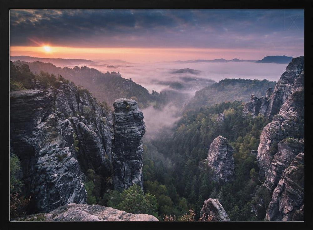 Sunrise on the Rocks | Poster