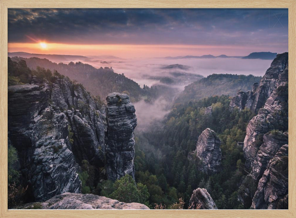 Sunrise on the Rocks | Poster