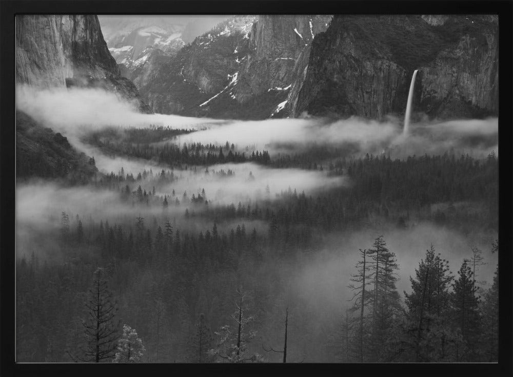 Fog Floating In Yosemite Valley | Poster