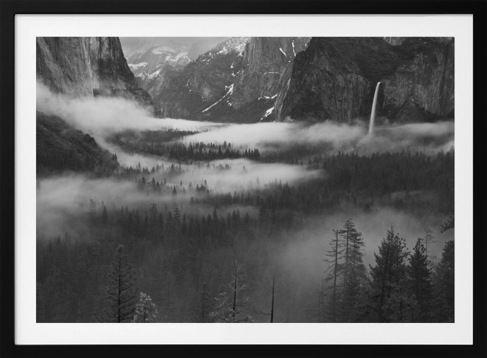 Fog Floating In Yosemite Valley | Poster