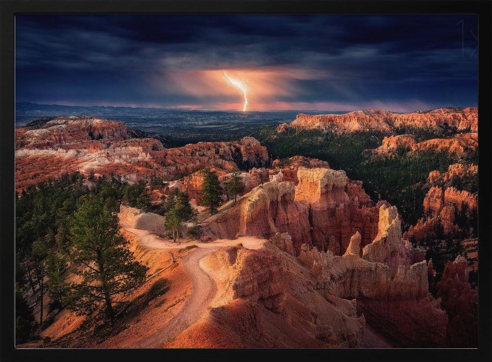 Lightning over Bryce Canyon | Poster