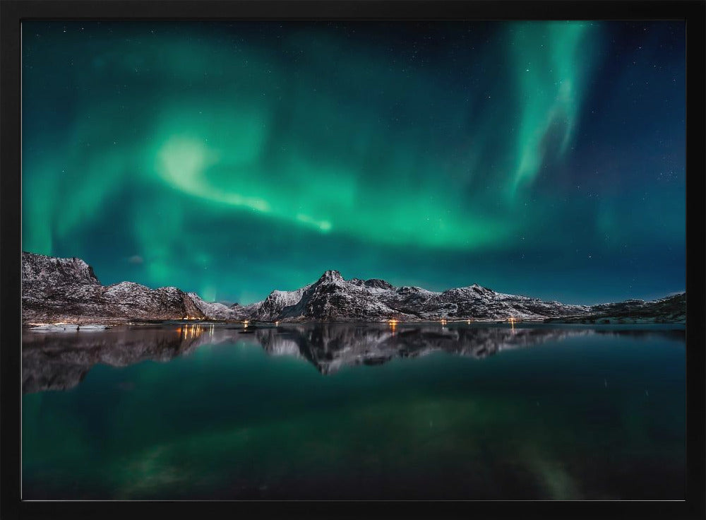 Lofoten Aurora Reflection | Poster