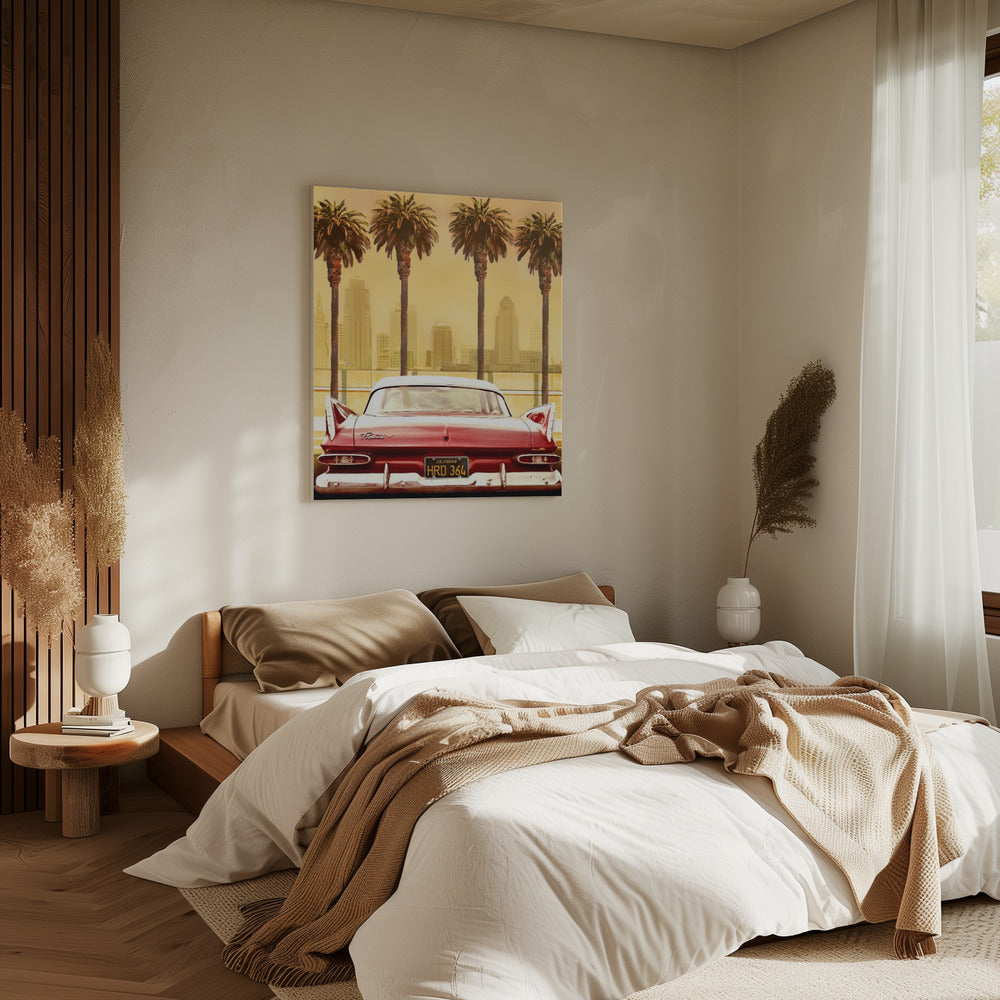 PLYMOUTH SAVOY WITH PALMS | Canvas