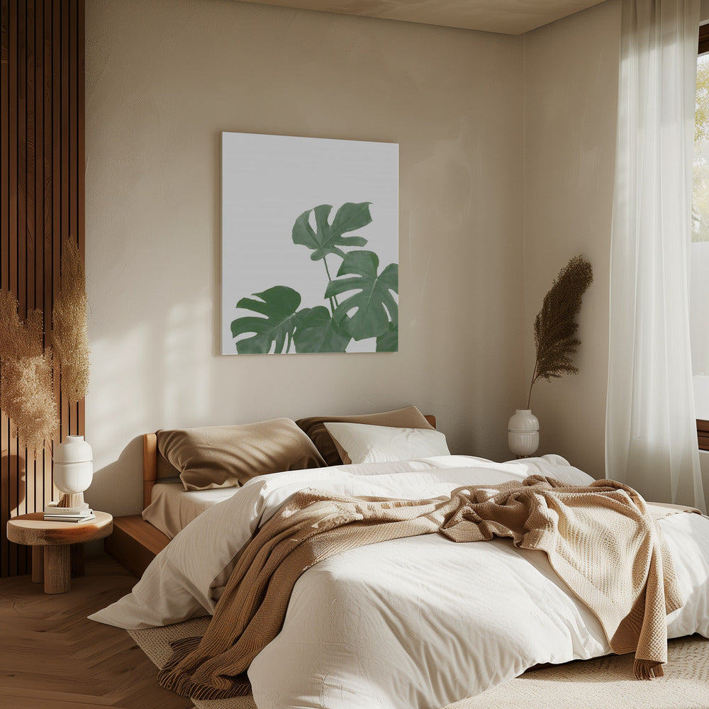 Monstera Aqua 04 | Canvas