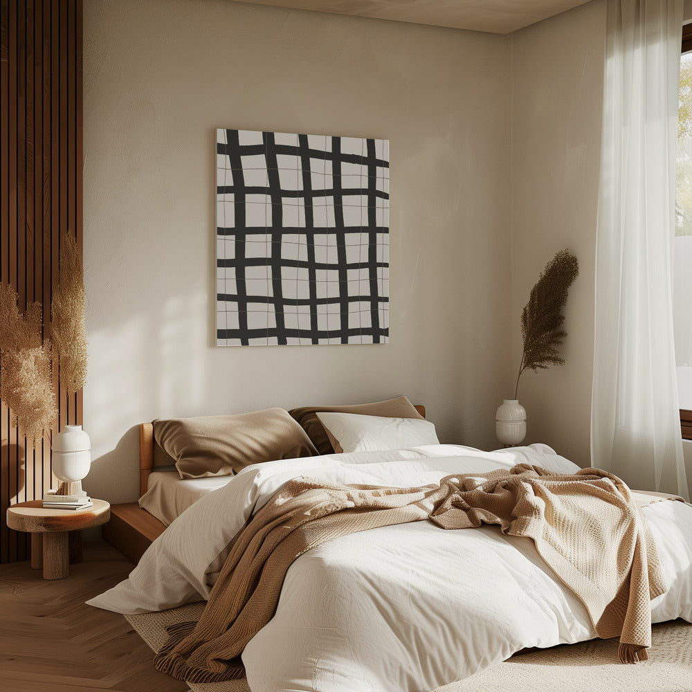 Black Grid | Canvas