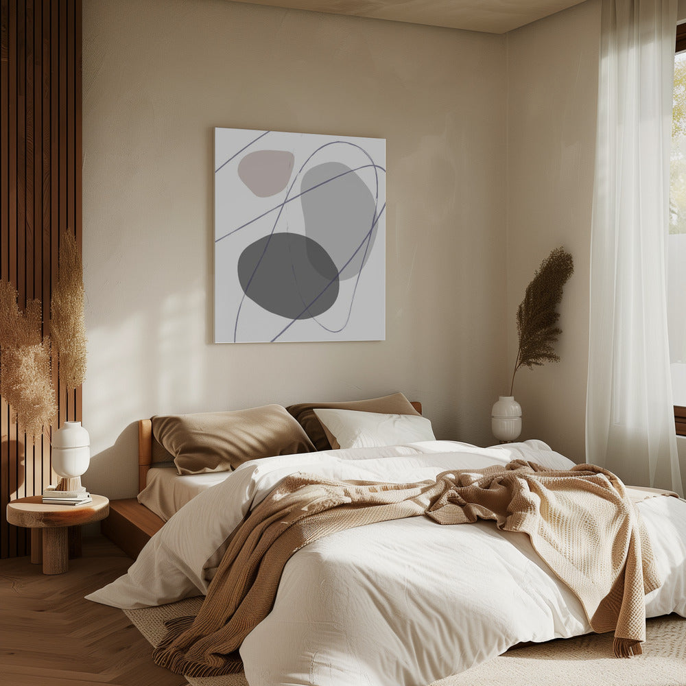 New Shapes Beige No 2 | Canvas
