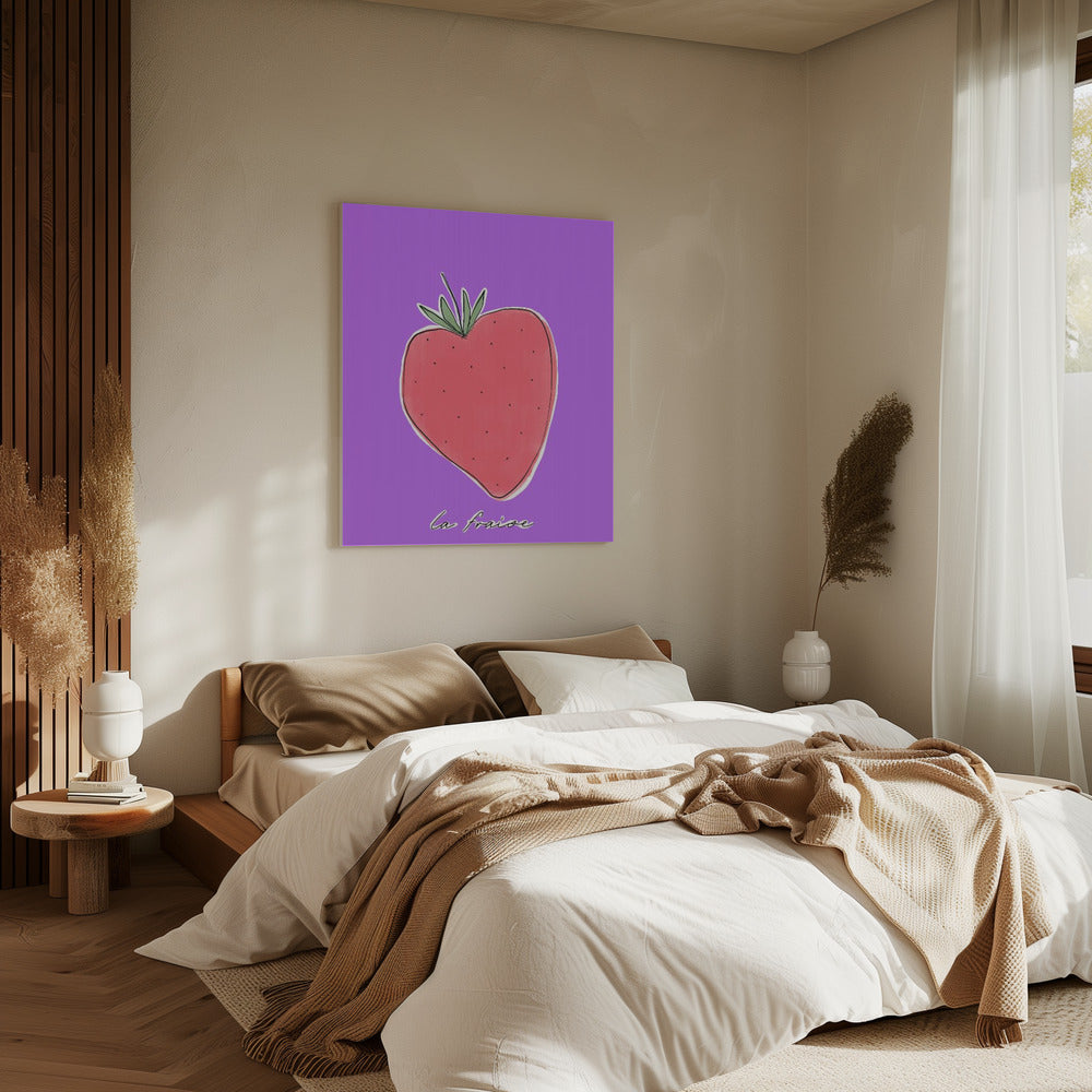 Stylized Strawberry Delight | Canvas