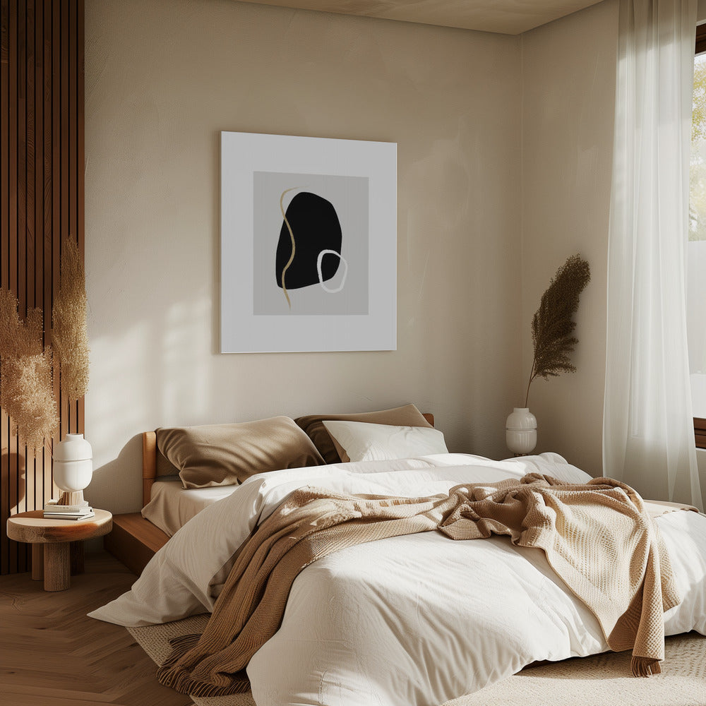 Bold Black Shapes | Canvas