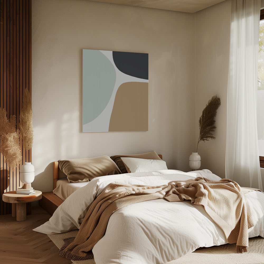 Organic Shapes in Muted Tones | Canvas