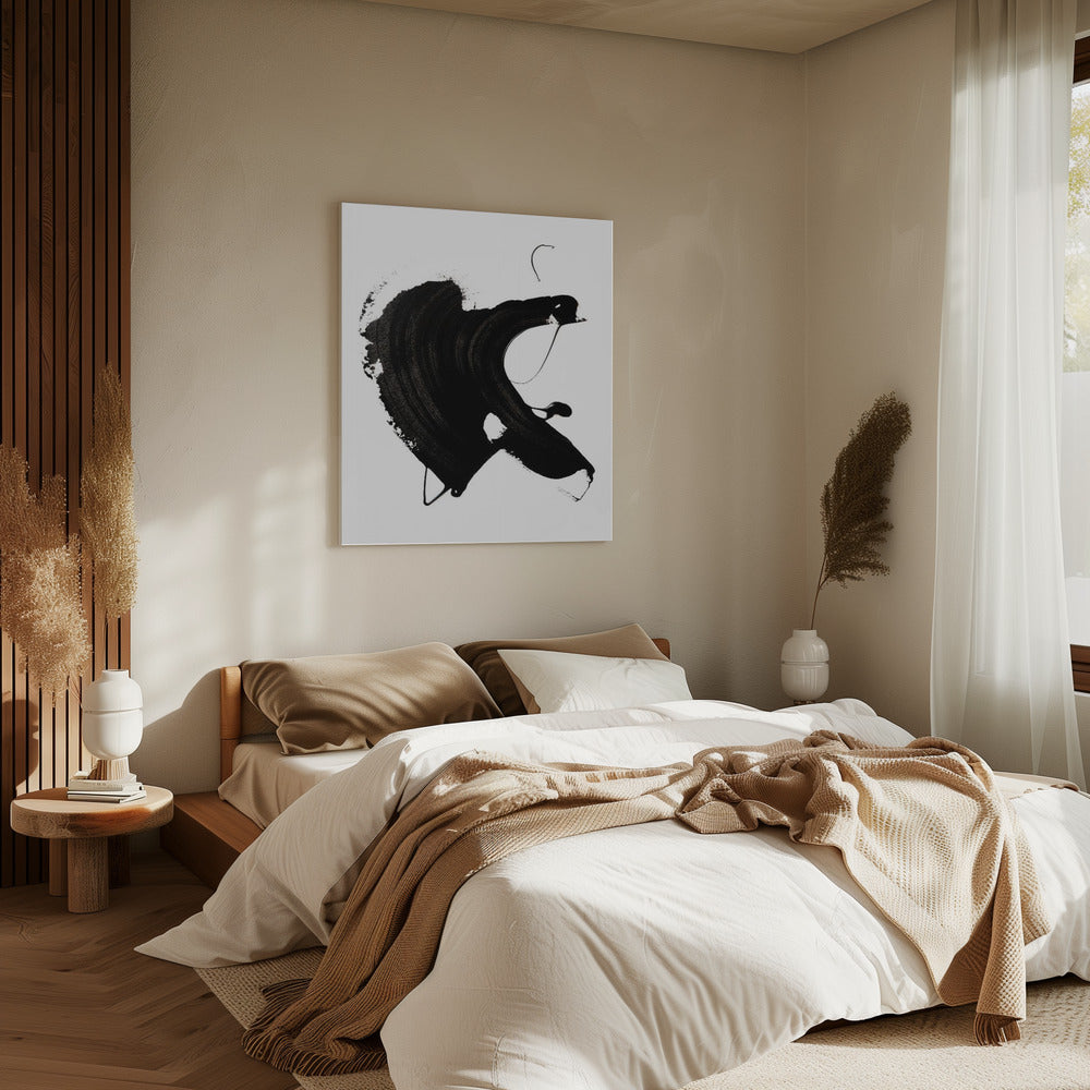 Black abstract Stroke | Canvas