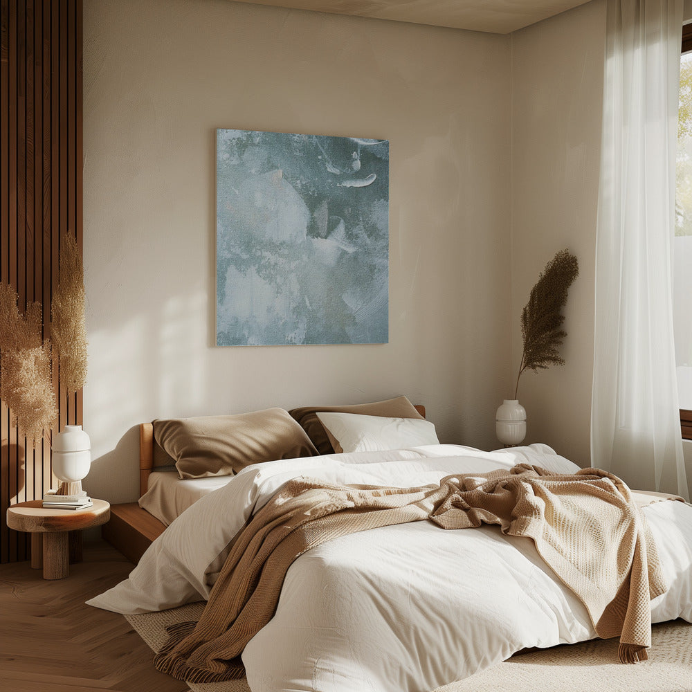 Green and White Acrylic | Canvas