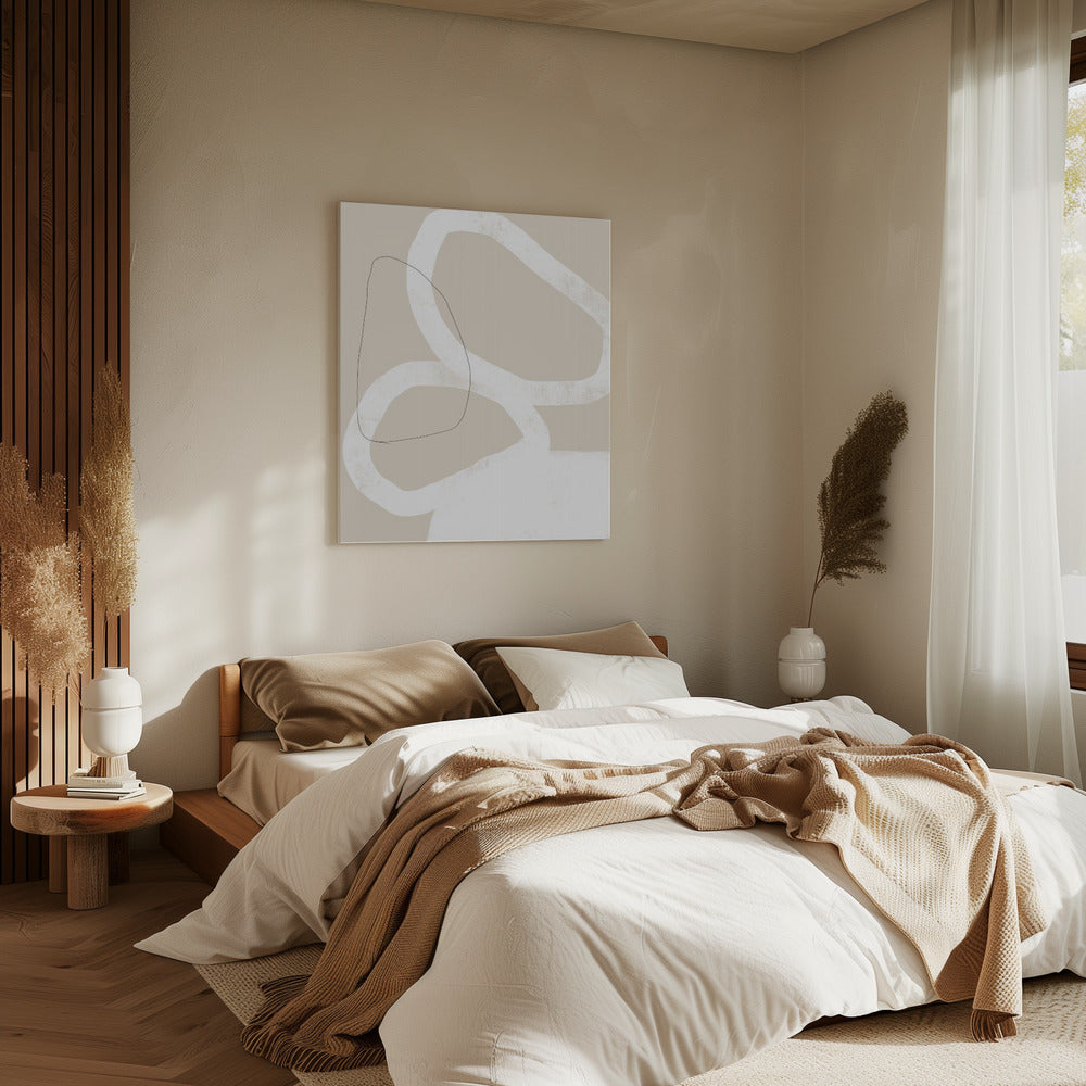 Intertwined Organic Shapes | Canvas