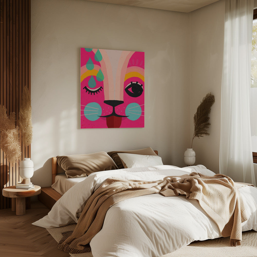 Vibrant Feline Dreams | Canvas