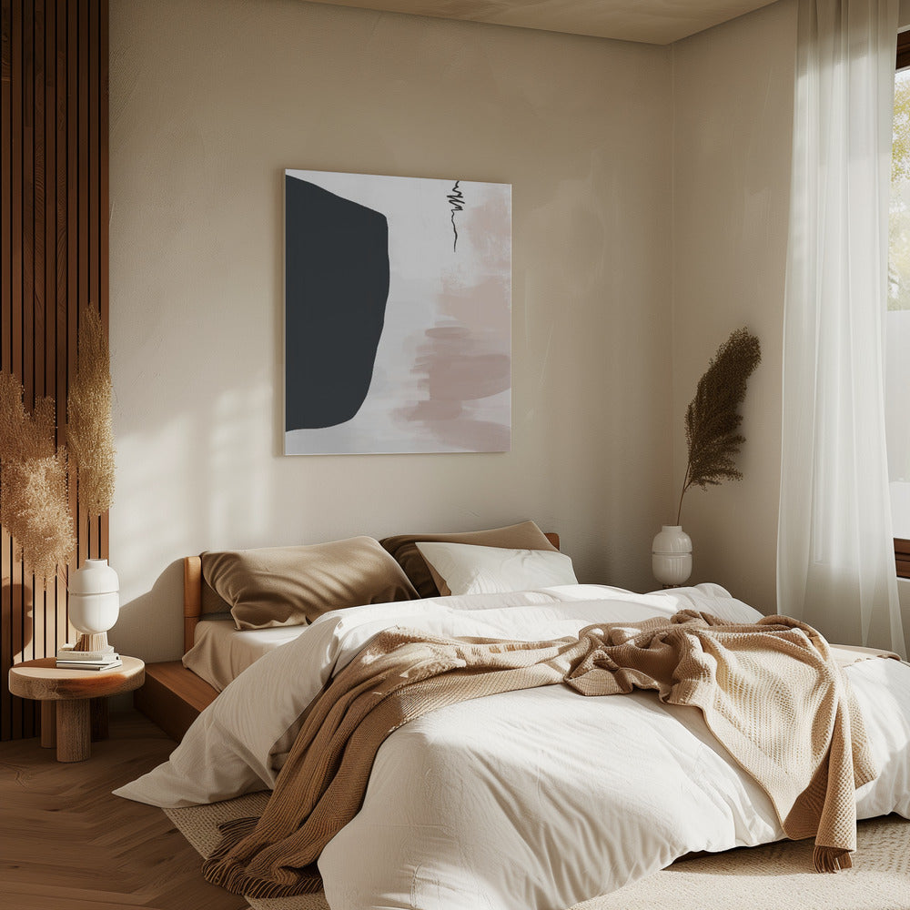 Minimalist Bold Black Shapes | Canvas