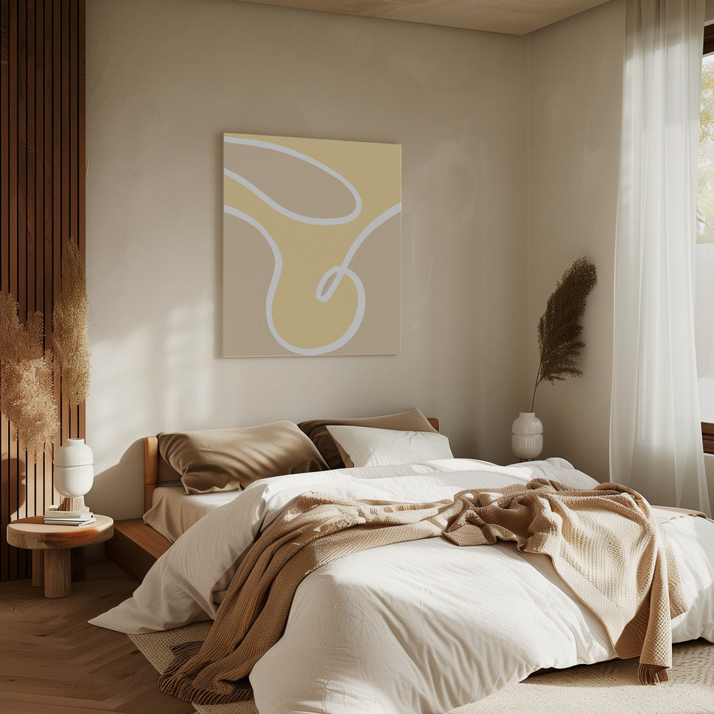 Shape 14 Yellow | Canvas