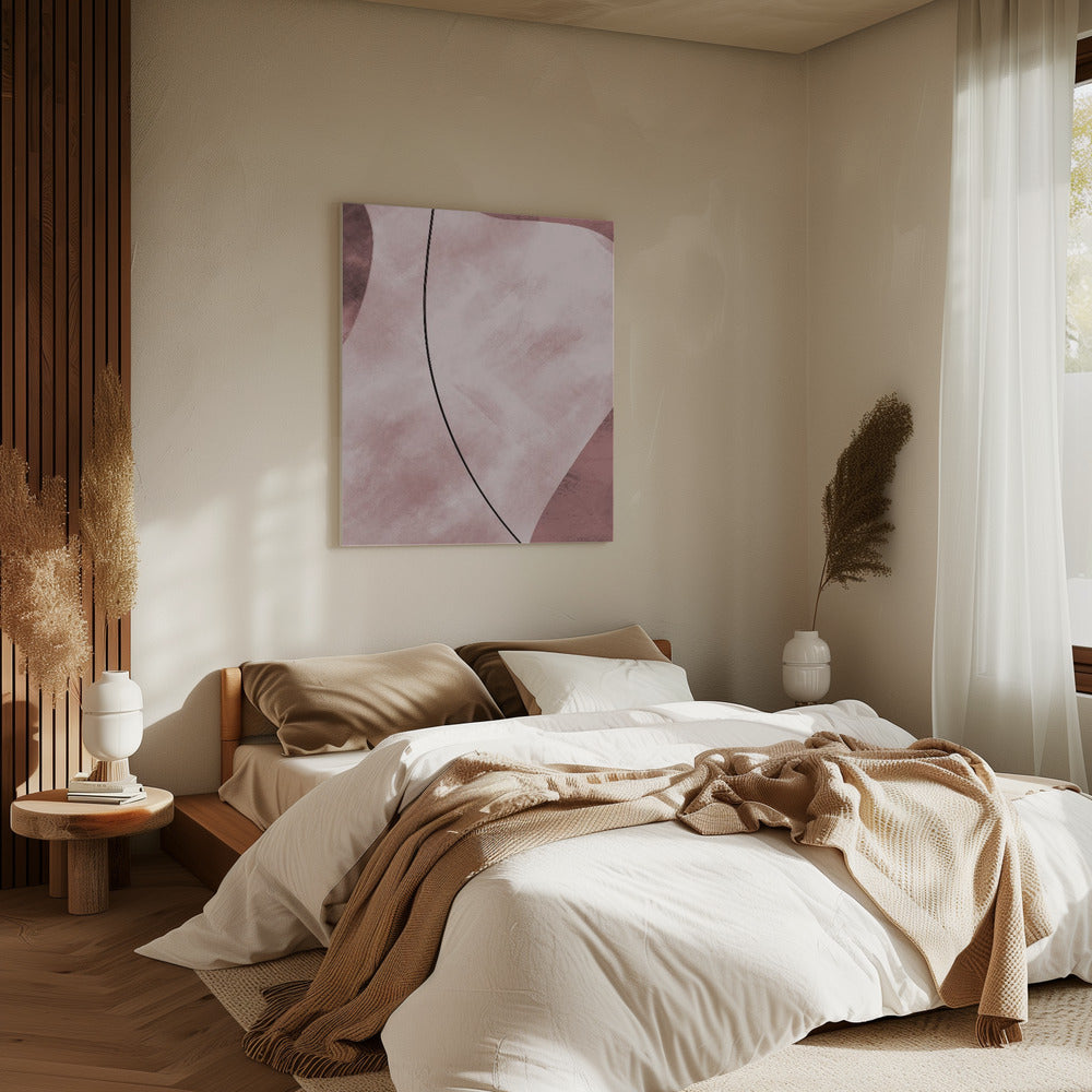 Abstract Shapes Pink | Canvas