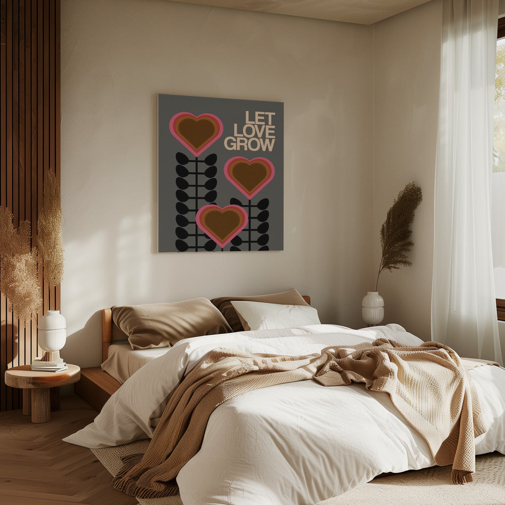 Let Love Grow Grey | Canvas