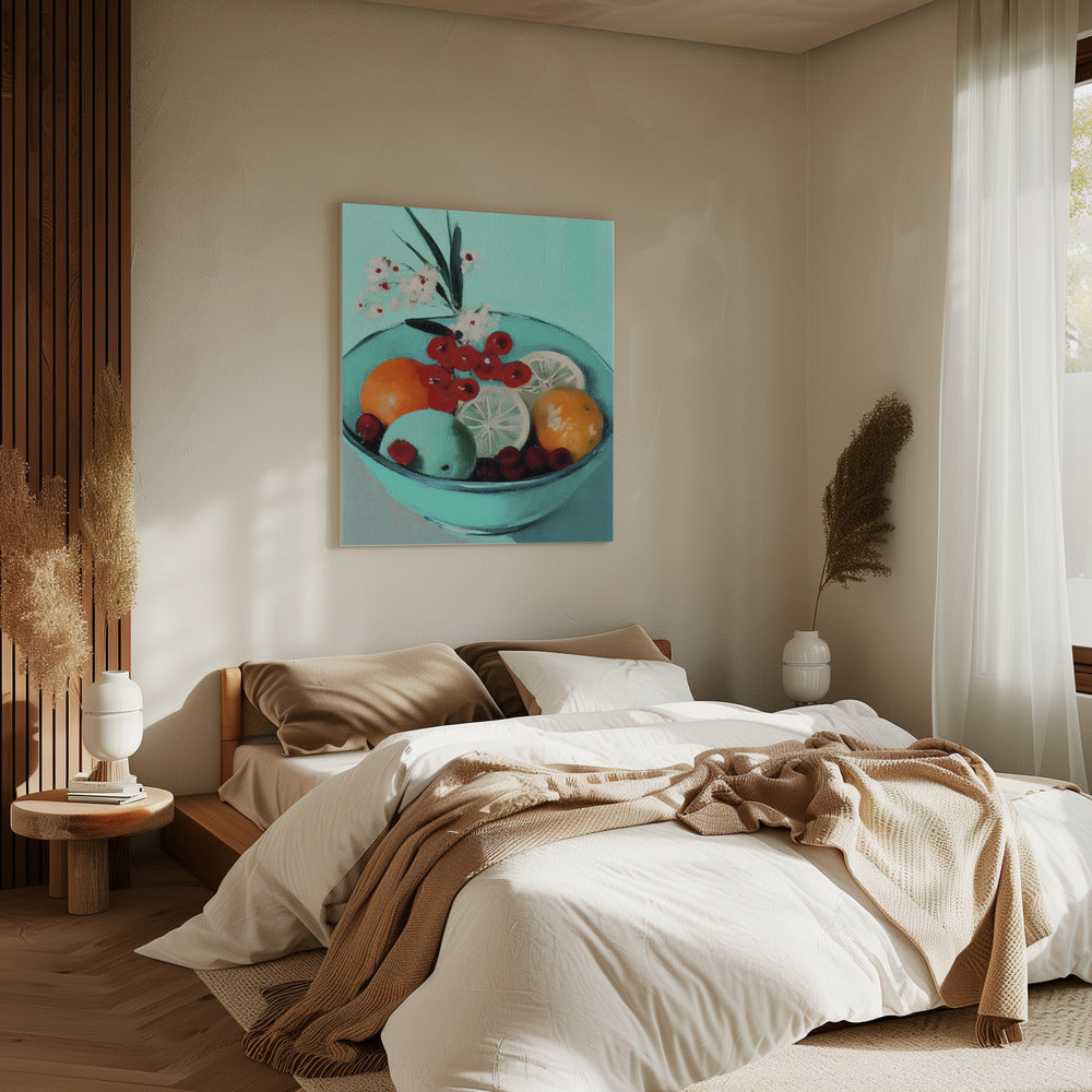 Vibrant Fruit Bowl | Canvas