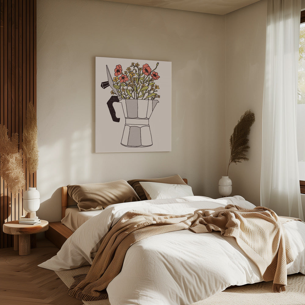 Moka Flowers | Canvas