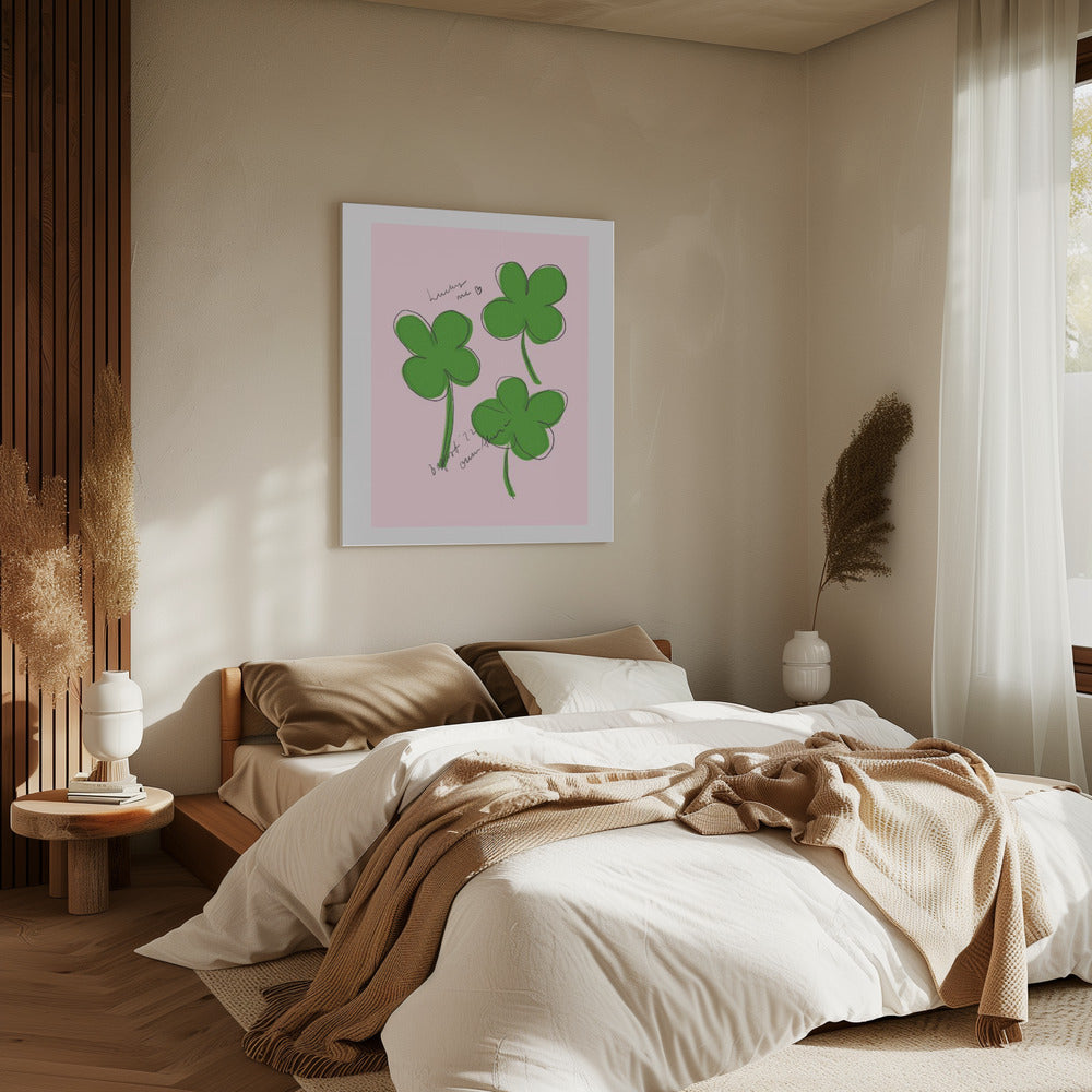 Three Lucky Clovers | Canvas