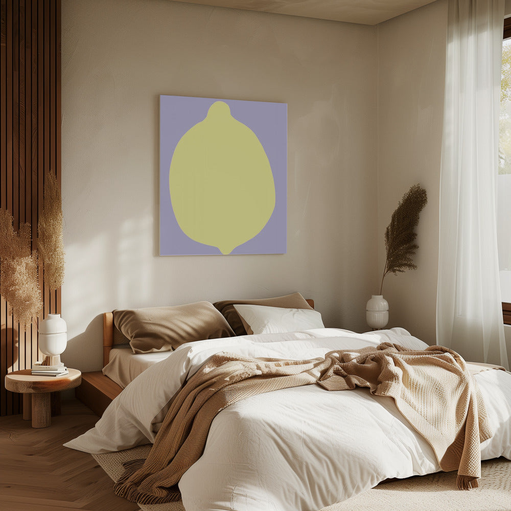 Lemon on Lavender | Canvas