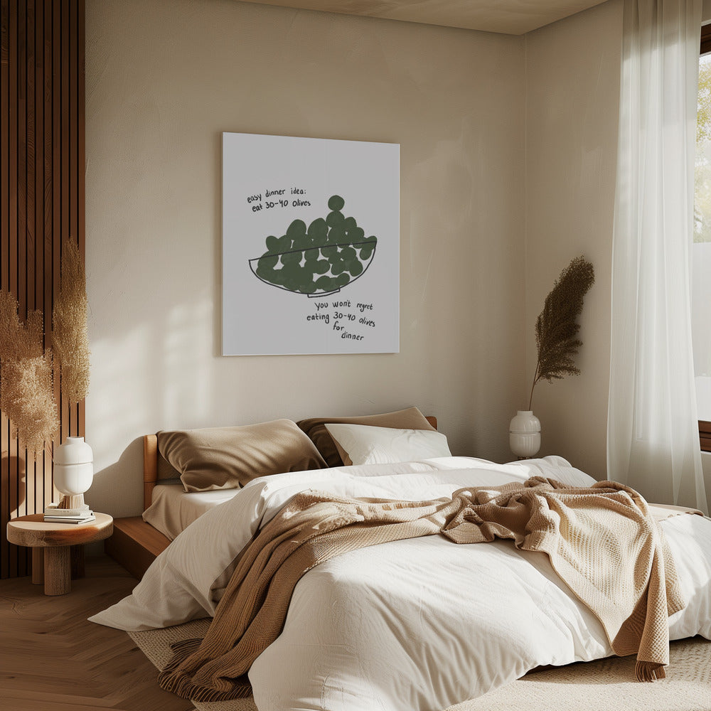 Olive Dinner Delight | Canvas