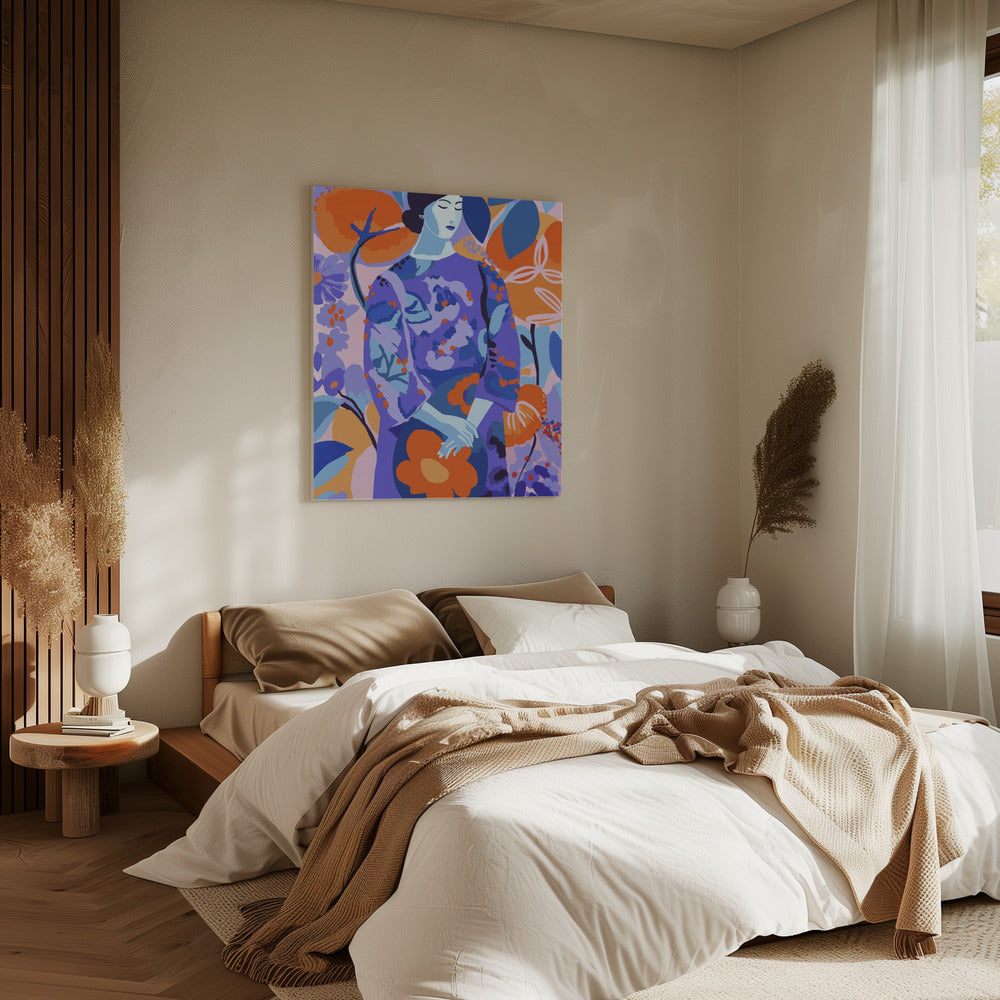 Woman In Flower Garden | Canvas
