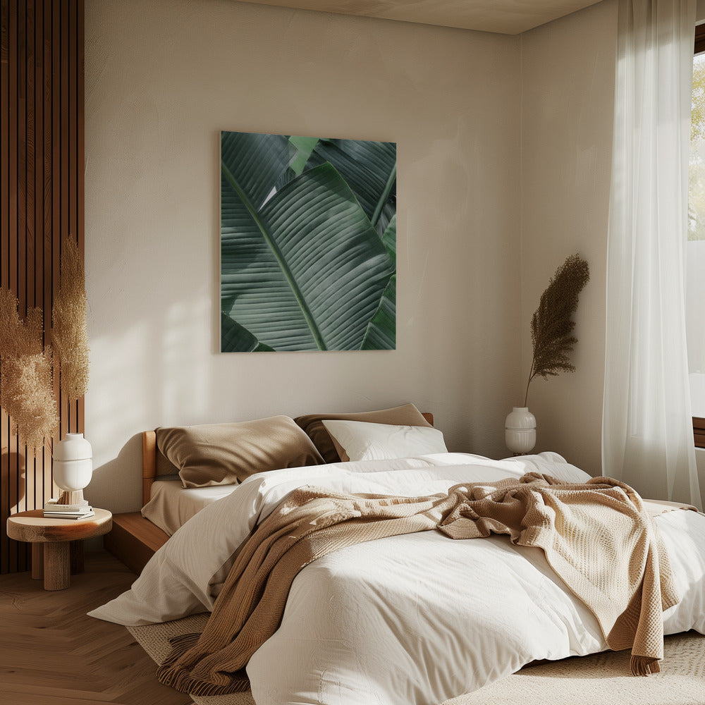 Verdant Leaf Waves | Canvas