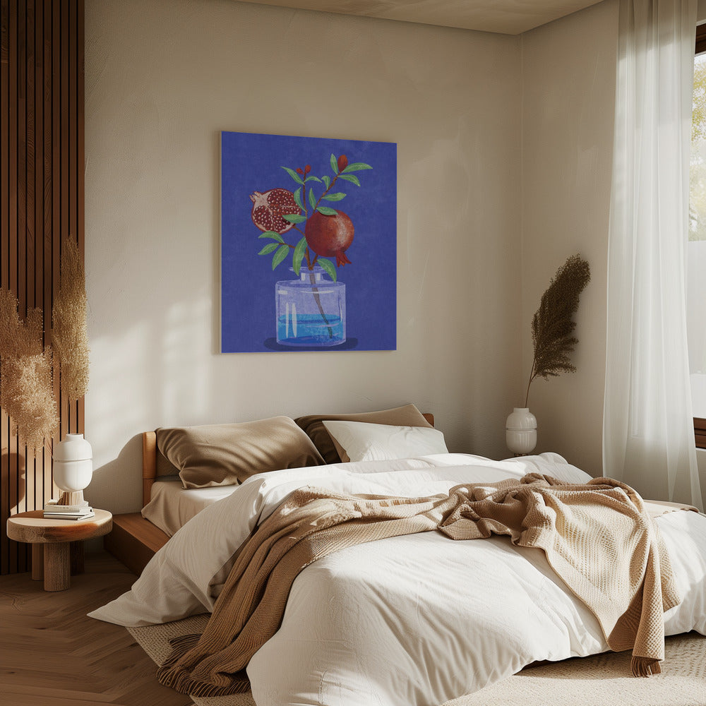 pomegranate in Vase | Canvas