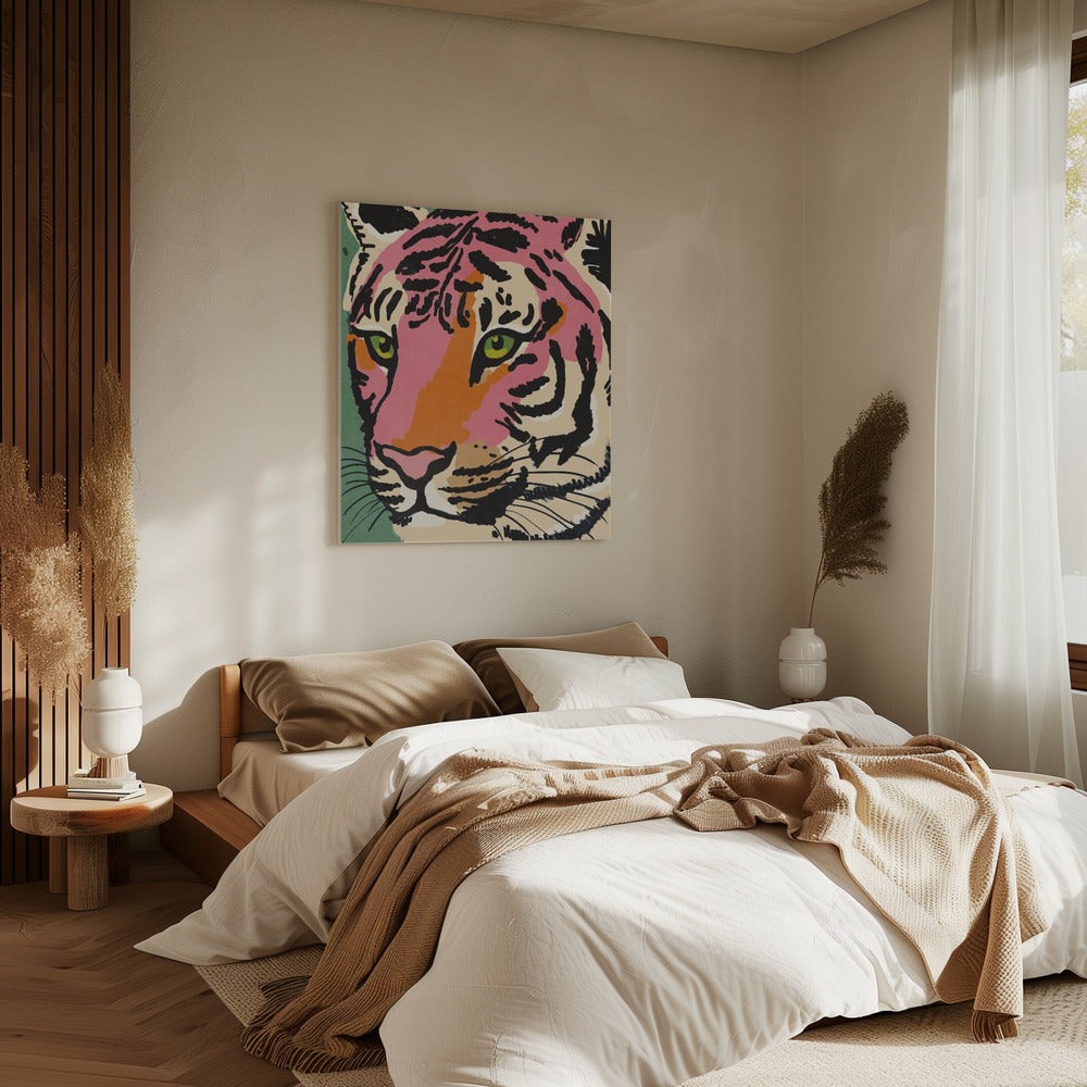 Vibrant Tiger Gaze | Canvas