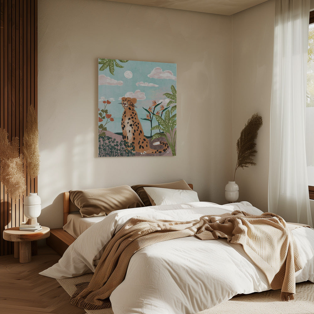 Leopard In Jungle Erum Khalili.png | Canvas