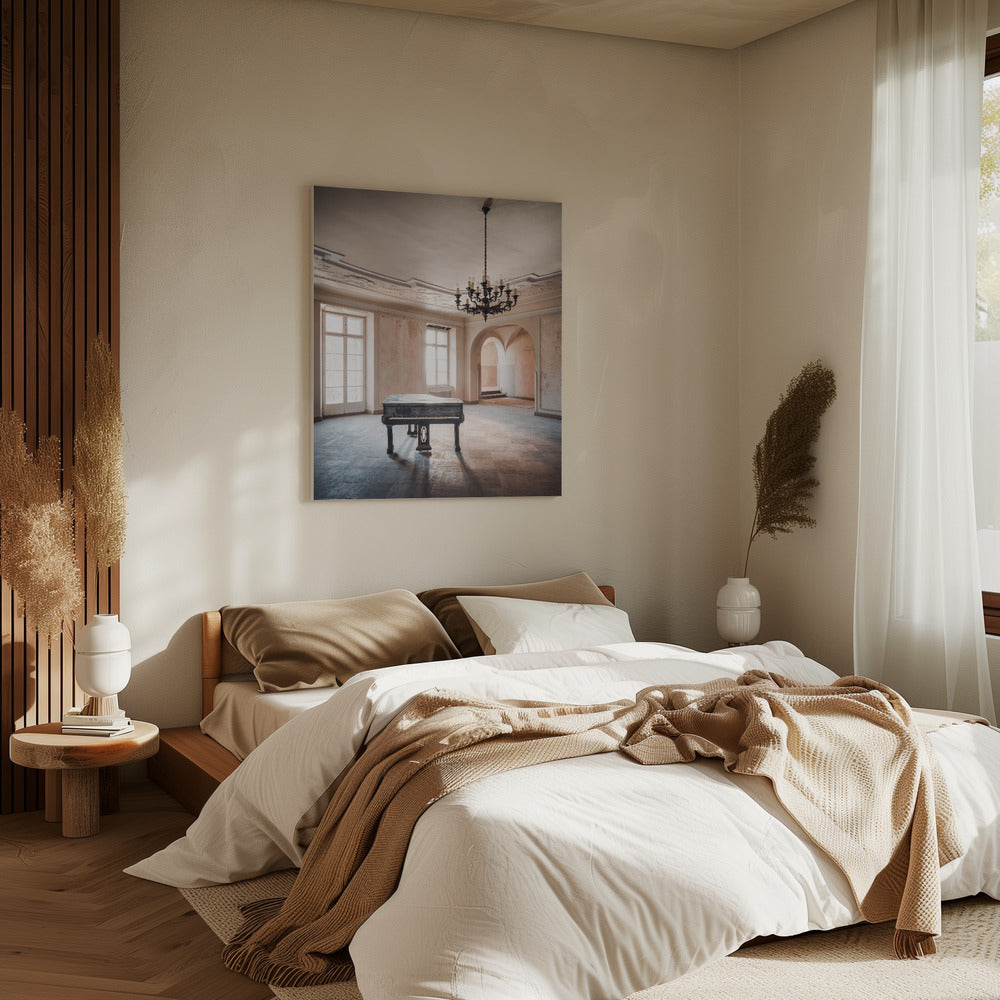 Piano in an Abandoned Castle | Canvas