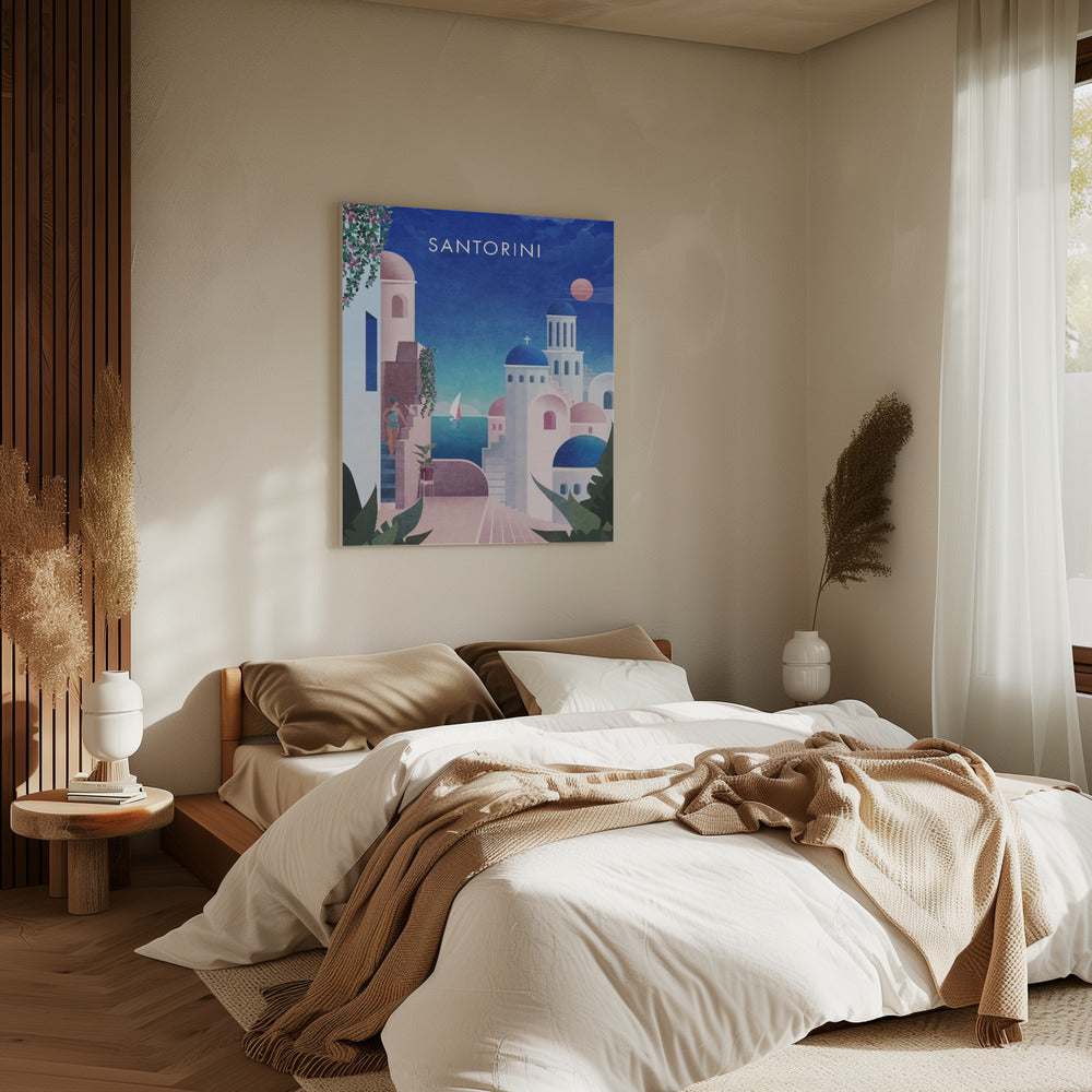 Dreamy Santorini | Canvas