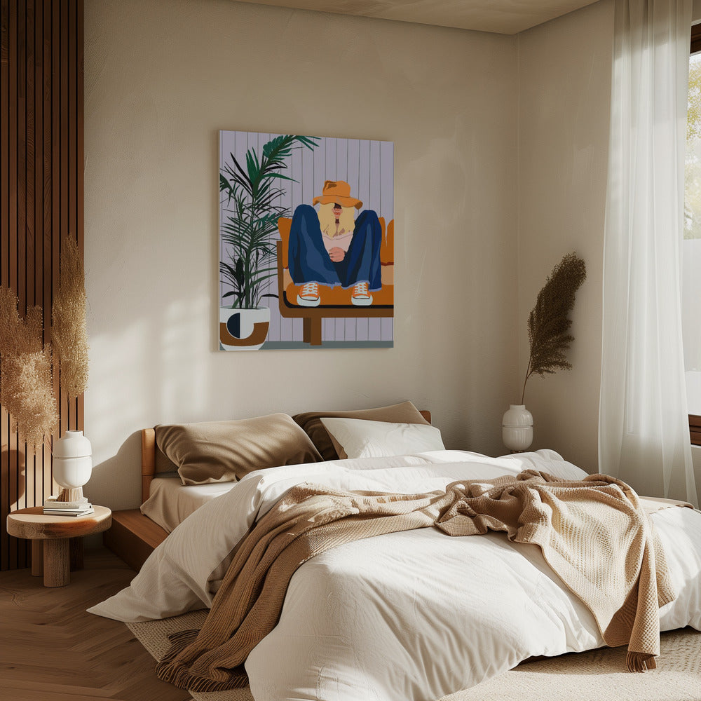 Retro Lounge Vibes | Canvas